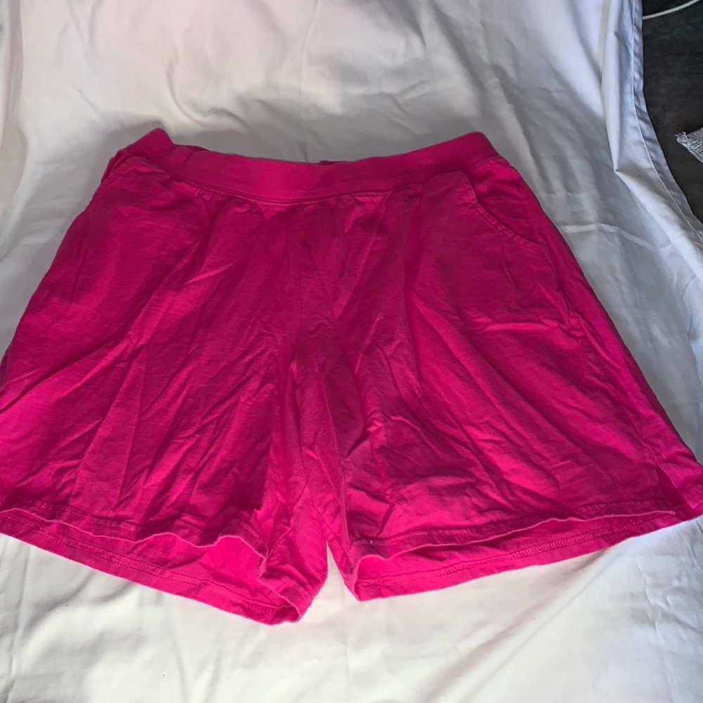 *3 for $25* Just My Size by Hanes Pink Shorts w/ front pockets size L